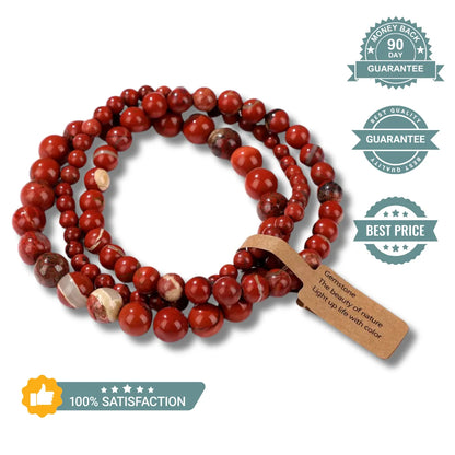 Courage Flame Bracelet - Red Jasper Crystal