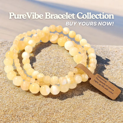 Golden Harmony Energy Bracelet - Yellow Jade